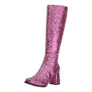 Ellie Shoes womens Gogo-g Chelsea Boot Pink Glitter Knee-High Boots